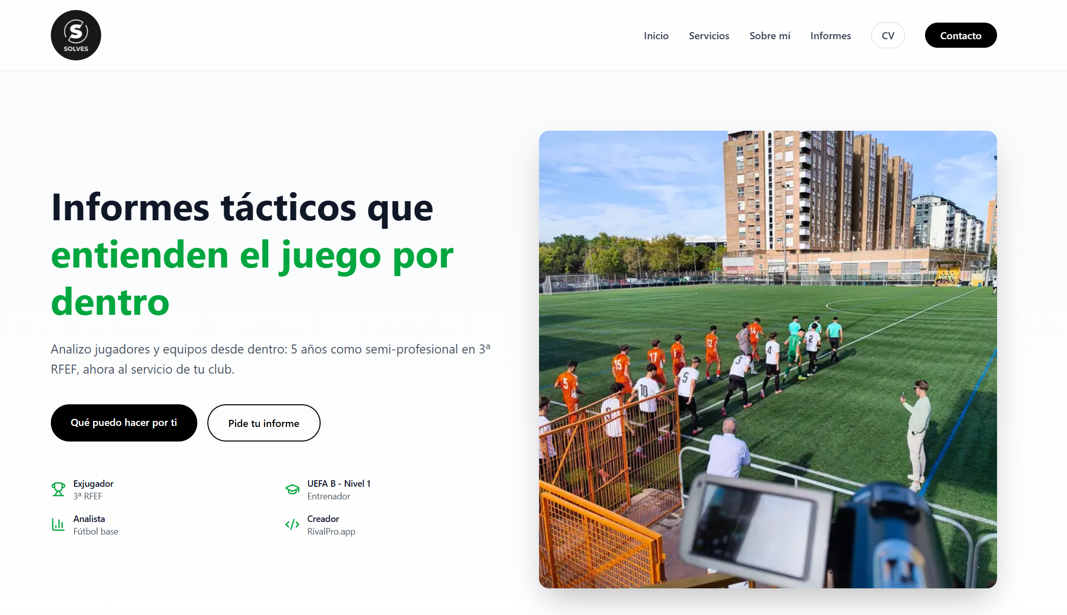 La web que necesita un analista de fútbol para conseguir trabajo